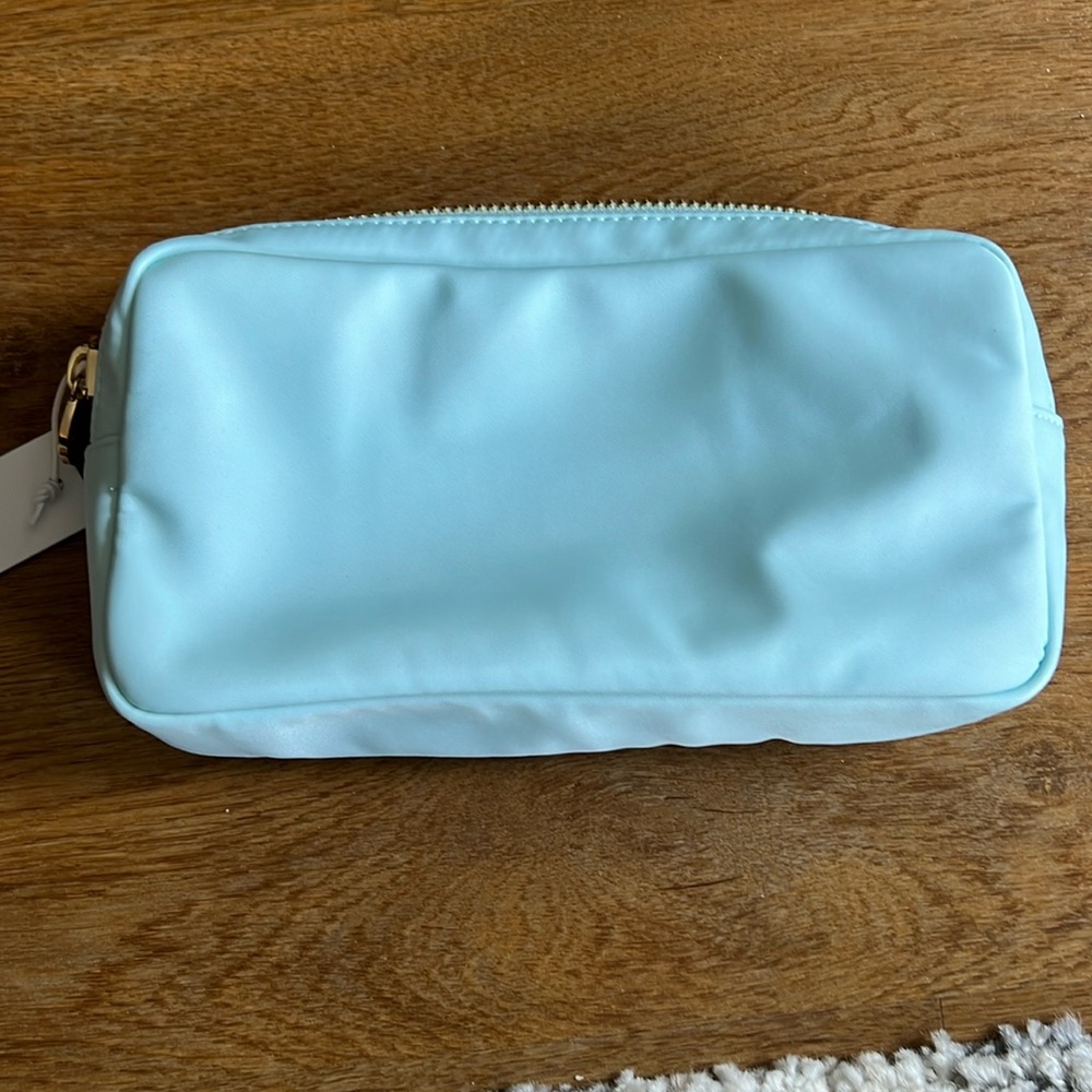 NWT Stoney Clover Lane classic small pouch in sky blue